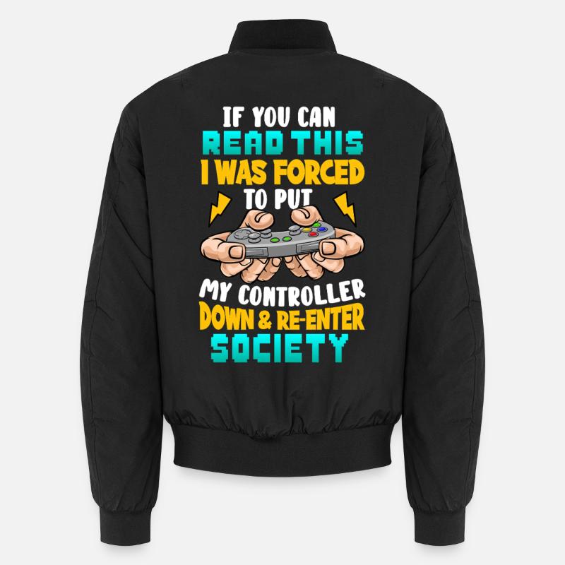 Gaming - Unisex Bomberjacke - Schwarz