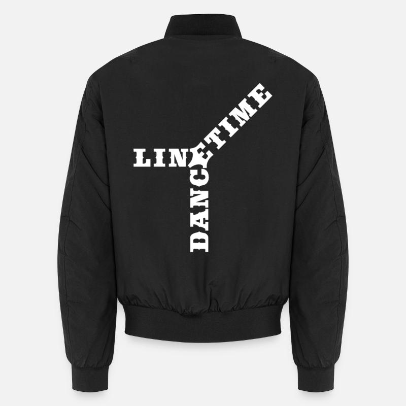 Crossword Line Dance Time - Unisex Bomber Jacket - black