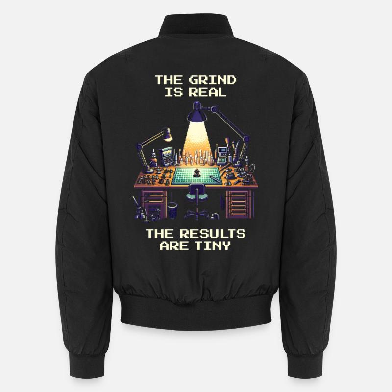 Grind is real: Result tiny | Miniatures Unisex Bomber Jacket