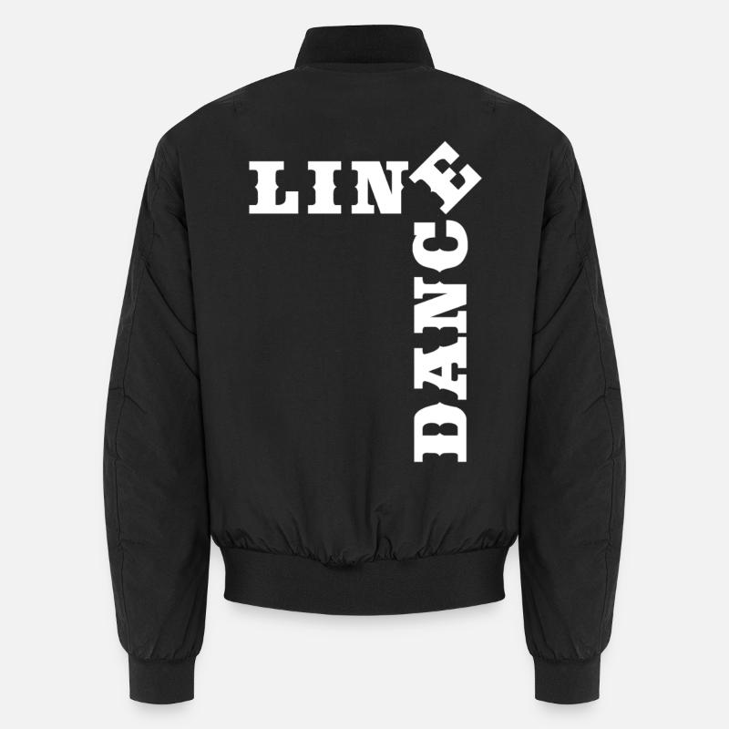 Crossword Line Dance Time - Unisex Bomber Jacket - black