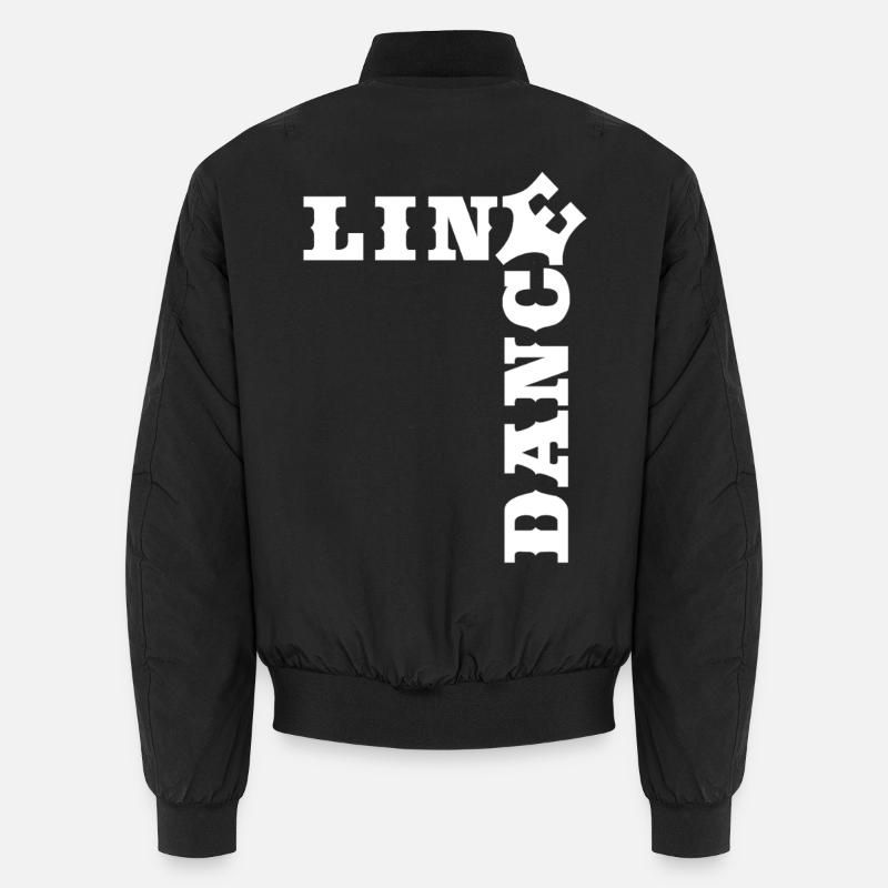 Crossword Line Dance Time - Unisex Bomber Jacket - black