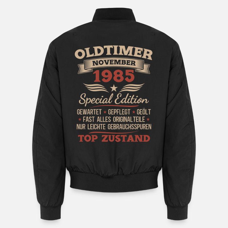 40. Geburtstag Geschenk Oldtimer November 1985 Unisex Bomberjacke