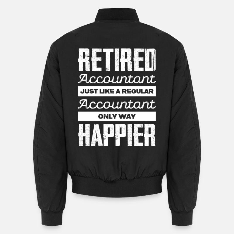 Comptable de retraite heureux Bomber unisexe