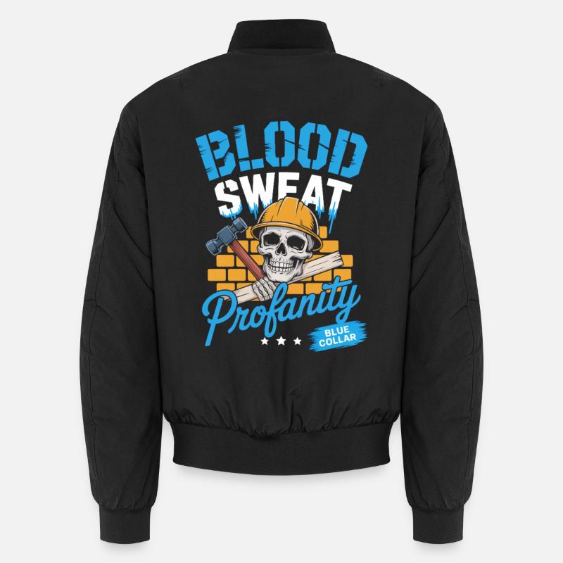 Blue Collar Arbeiter Handwerk Bauarbeiter Unisex Bomberjacke