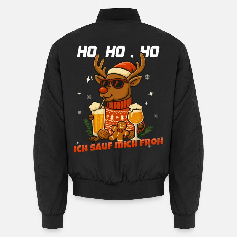 Drôle de renne Noël bière design Bomber unisexe