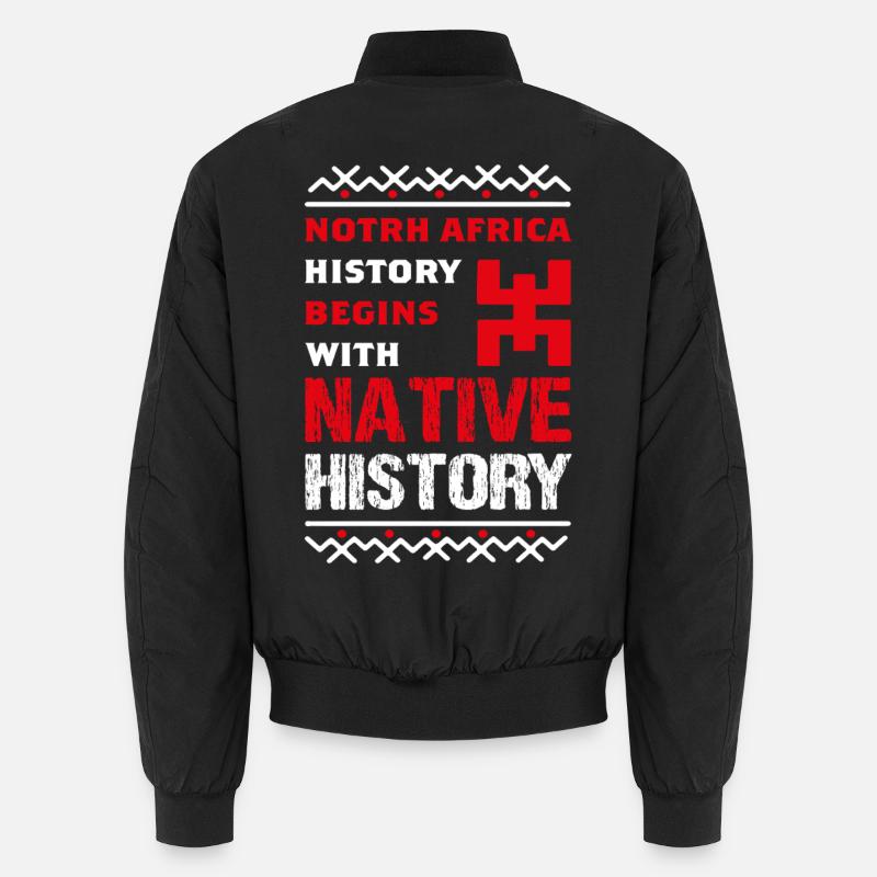 Indigene Geschichte Nordafrikas - Unisex Bomberjacke - Schwarz