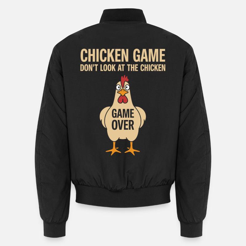 Game Theory Chickens Game - Unisex Bomber Jacket - black