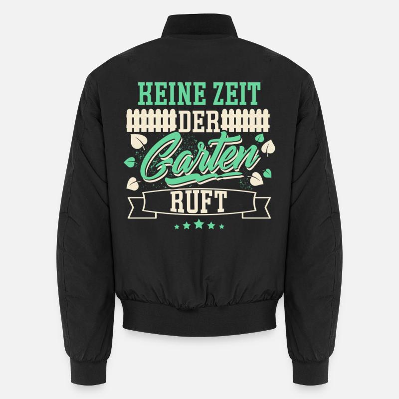Garten Schrebergarten - Unisex Bomberjacke - Schwarz