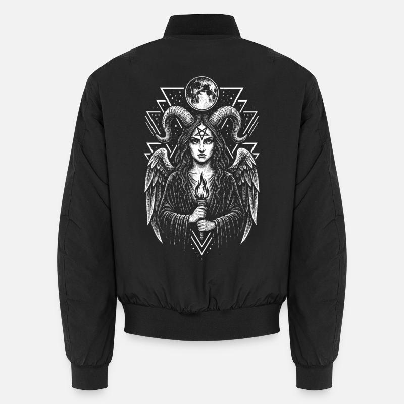 Demon Lilith Witch Dark Magic Occult Symbol Unisex Bomber Jacket