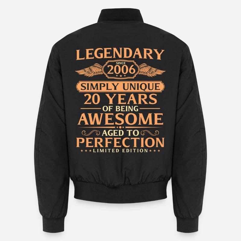 Vintage 2006 Born 20th Birthday Gift Idea Unisex Bomber Jacket