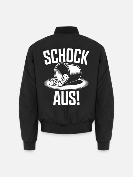 Schocken Team Schock Aus! Würfeln Knobeln Jule - Unisex Bomberjacke - Schwarz
