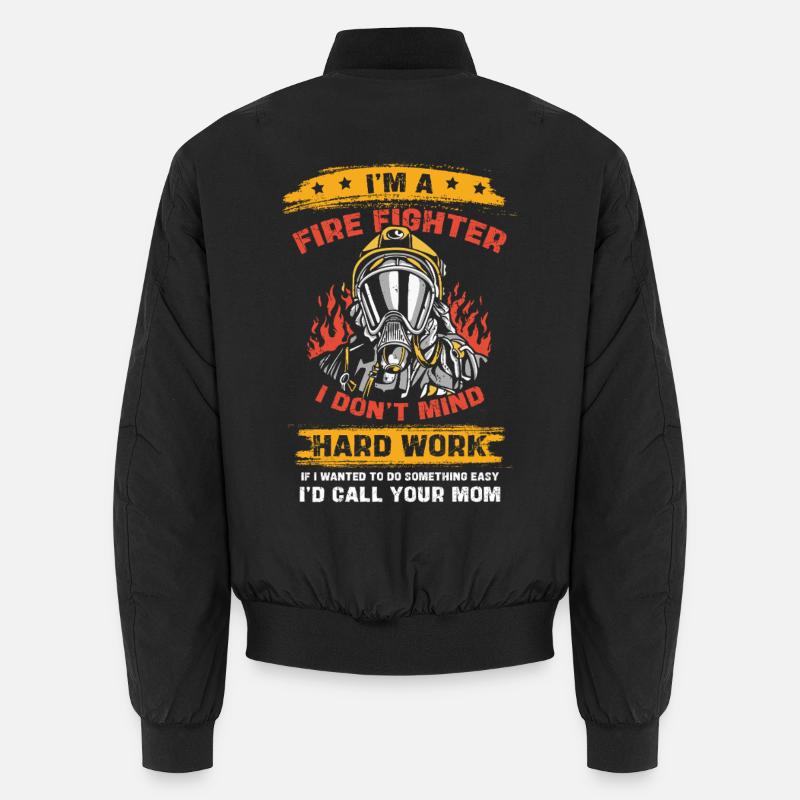 Firefighter Hero Hard Work Unisex Bomber Jacket