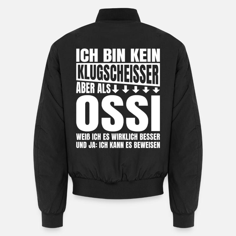 I'm not a smartass Ossi - Unisex Bomber Jacket - black