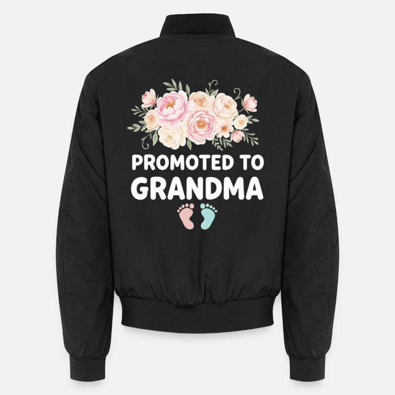 Mamie enceinte chargeant future grand-mère Bomber unisexe
