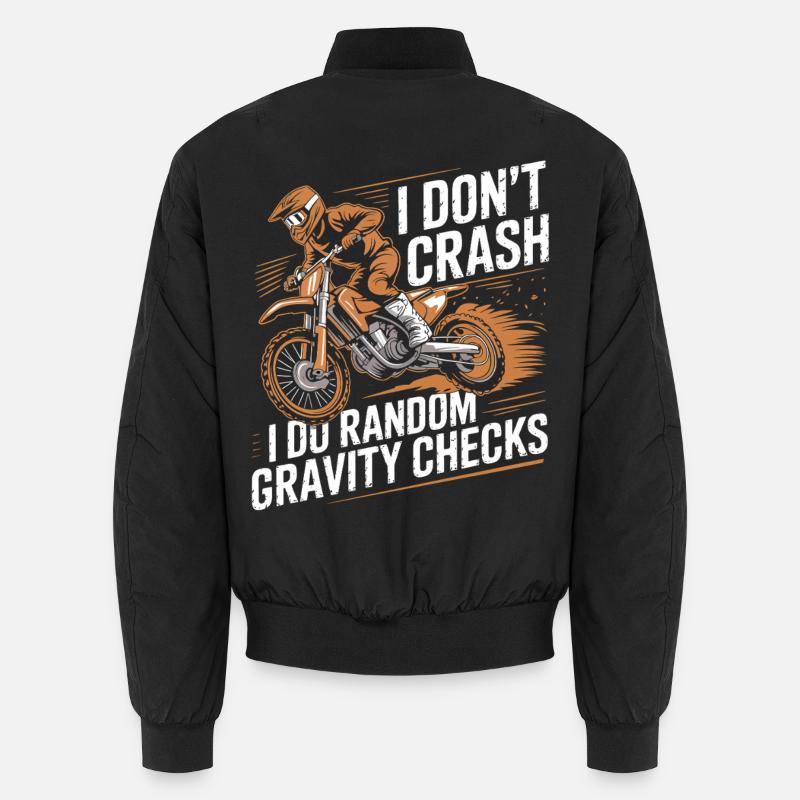 Random Gravity Checks Motocross Unisex Bomberjacke