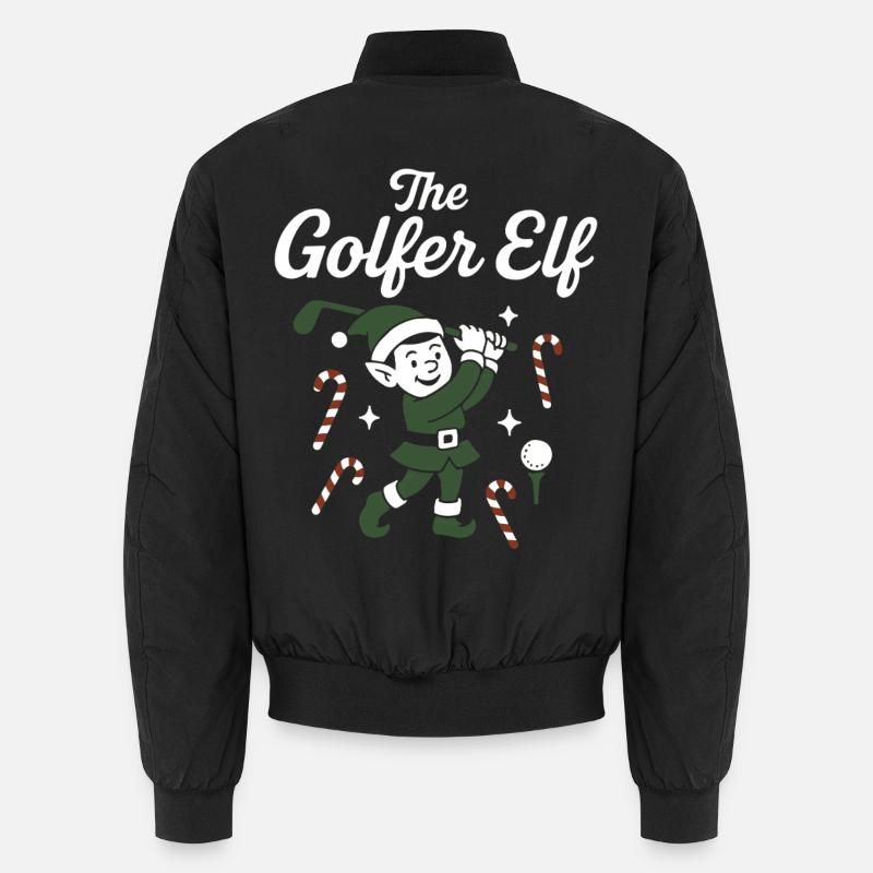 Le Golfeur Elf Drôle Golf Noël Bomber unisexe
