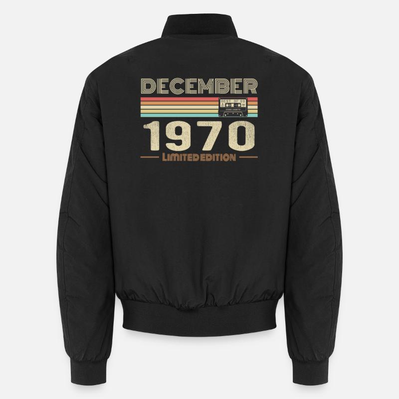 Dezember 1970 Geburtstag Dezember 1970 Dezember Unisex Bomberjacke