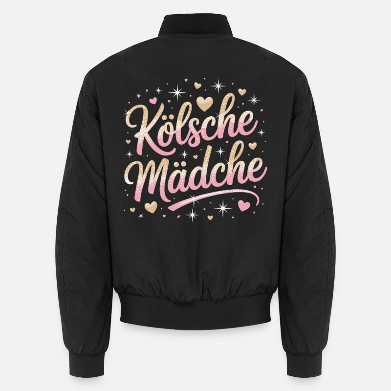 Kölsche Mädche Karneval Köln Kölle Kölsch Mädchen Unisex Bomberjacke