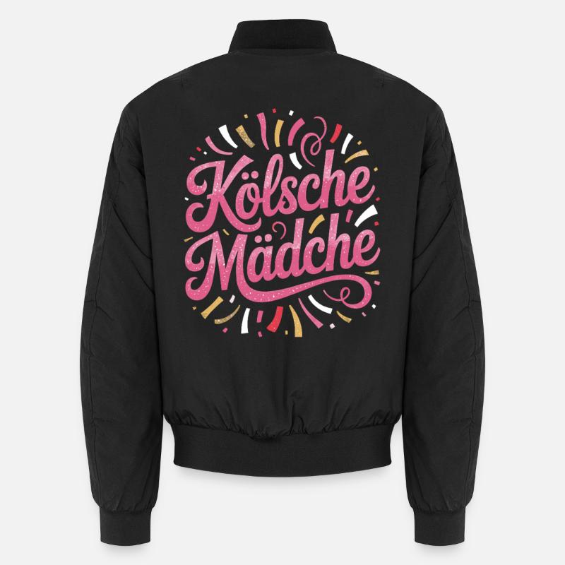 Kölsche Mädche Karneval Köln Kölle Kölsch Mädchen Unisex Bomberjacke
