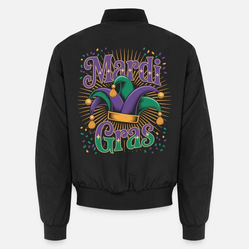 Fasching Mardi Gras Konfetti Unisex Bomberjacke