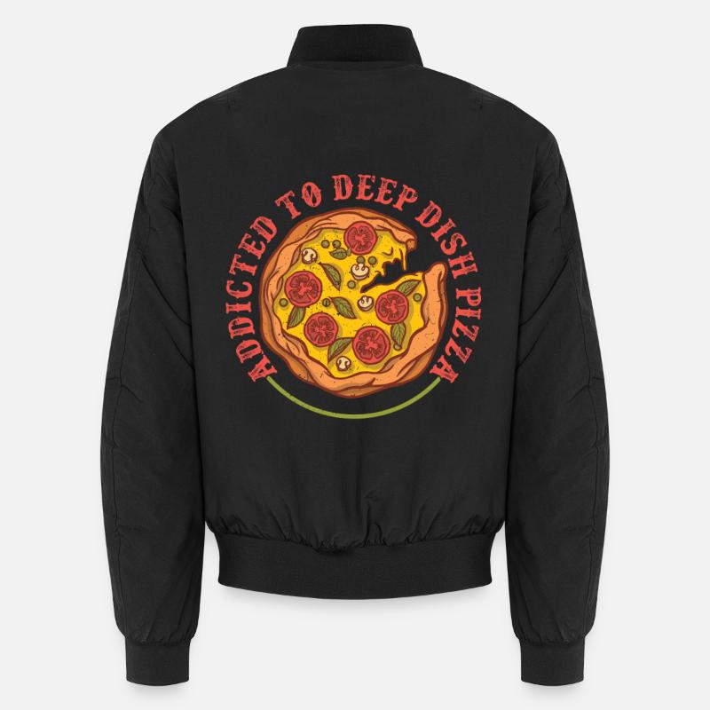 Deep Dish Pizza Chicargo Unisex Bomberjacke