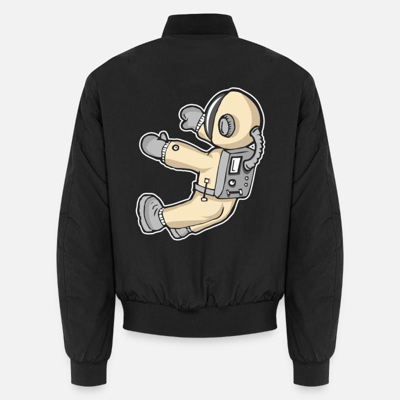 Space - Unisex Bomber Jacket - black