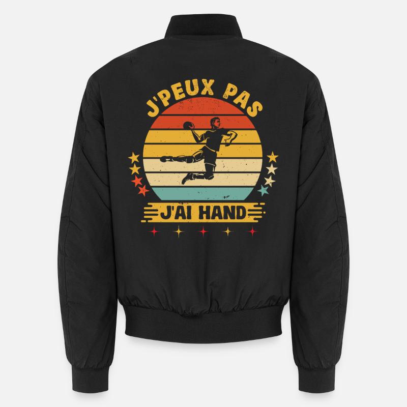 I can't I have handball humor player hand Unisex Bomber Jacket