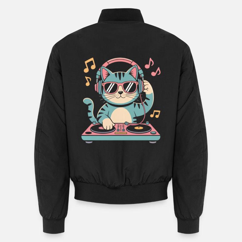 DJ Katze Unisex Bomberjacke