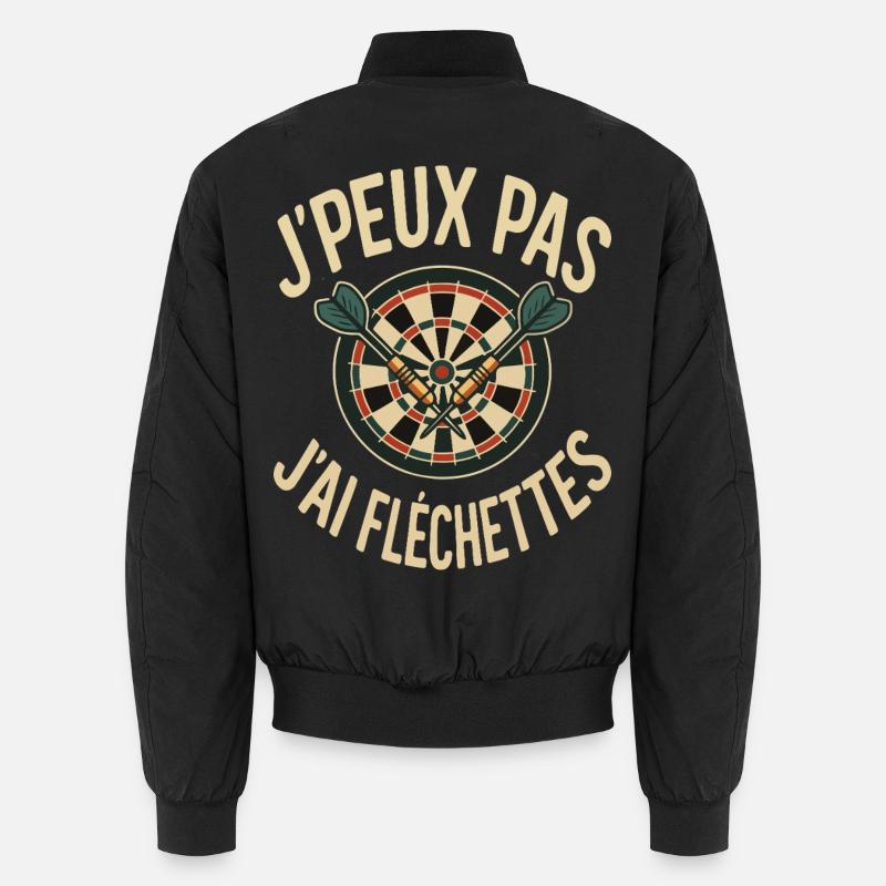 I Can't I Darts Design Darts Player Unisex Bomber Jacket