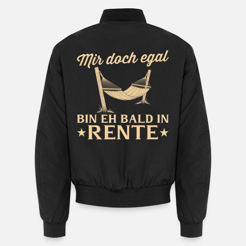 Ruhestand Hängematte - Eh bald in Rente Unisex Bomberjacke