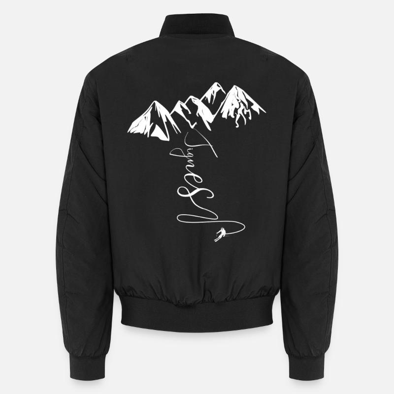 Tignes High altitude ski resort Espace Killy Unisex Bomber Jacket