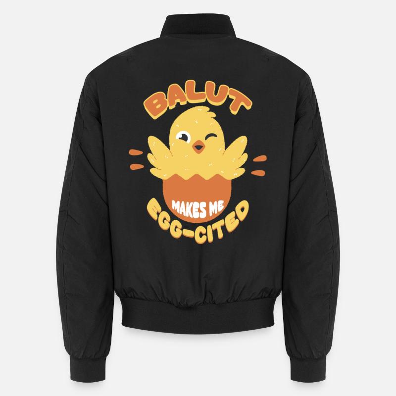 Balut Makes Me Egg-Cited Philippines Unisex Bomber Jacket