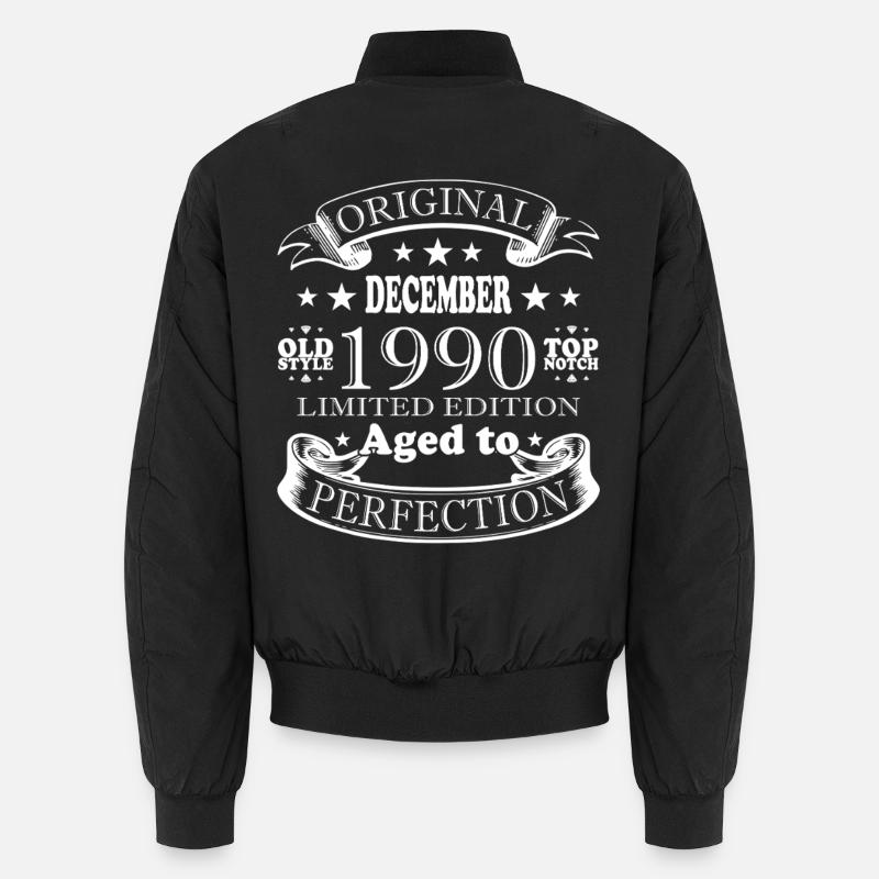 Décembre 1990 Décembre Anniversaire Décembre 1990 Bomber unisexe