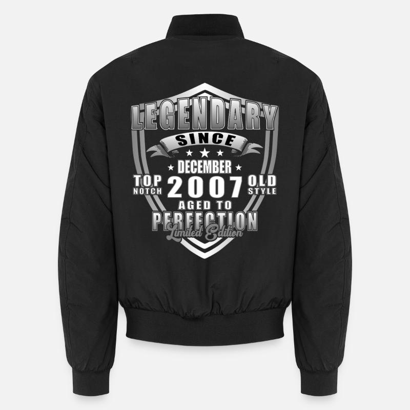 Dezember 2007 Jubiläum 2007 Legenden Dezember - Unisex Bomberjacke - Schwarz