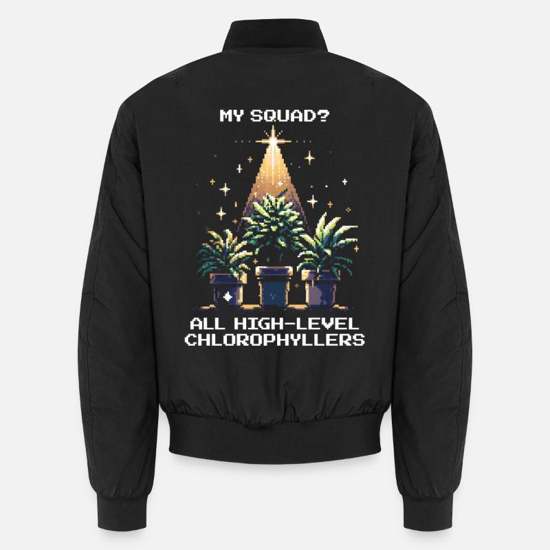 High-Level Chlorophyllers | Plant Squad Saying Unisex Bomber Jacket