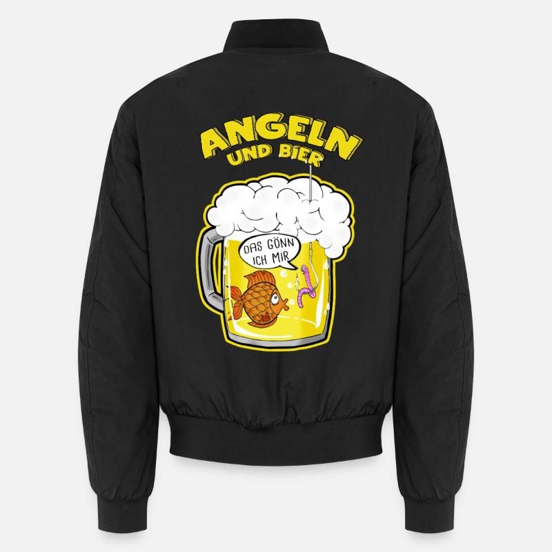 Angling - Unisex Bomber Jacket - black