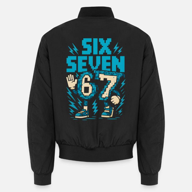 67 Pixel Flash Retro Unisex Bomber Jacket