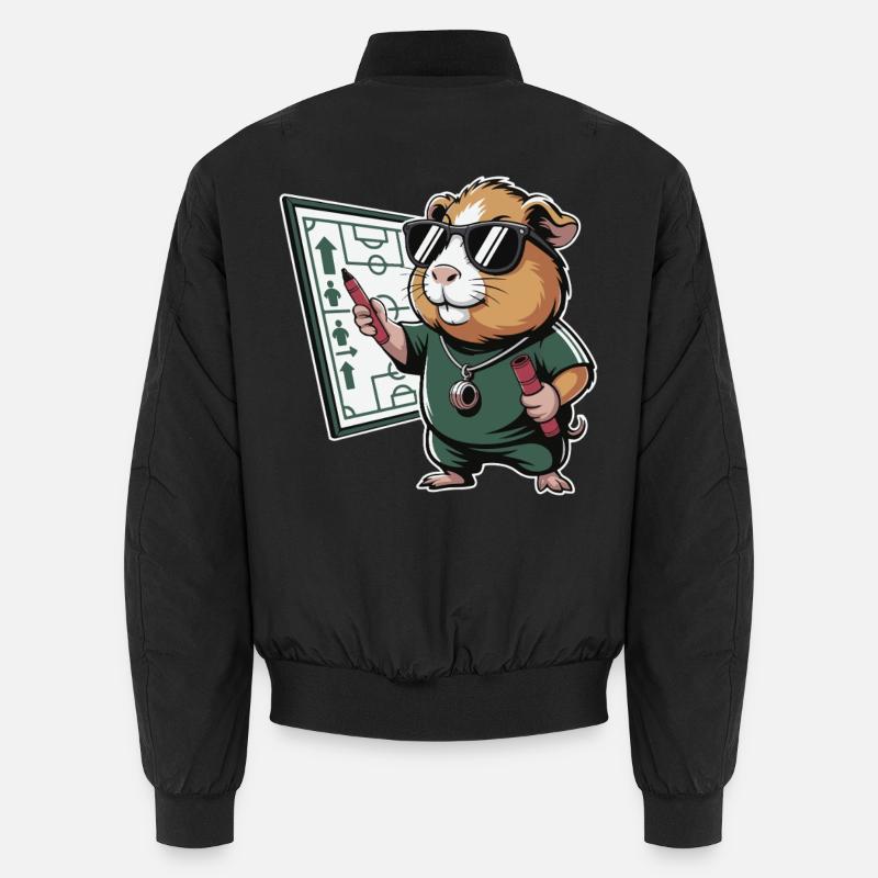 Hamster Coach mit Spielplan Unisex Bomberjacke