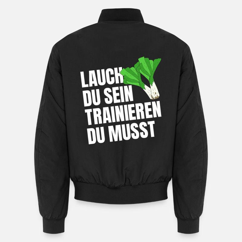 Weight training LEEKS YOU HAVE TO BE TRAINING Unisex Bomber Jacket