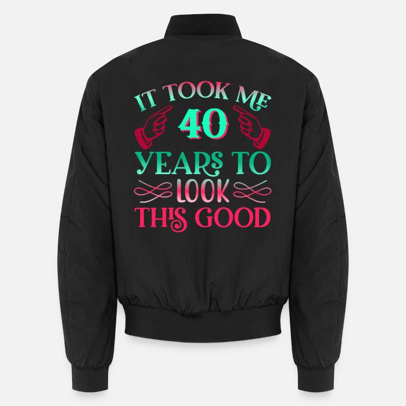 It took 40 years to look so good Unisex Bomber Jacket