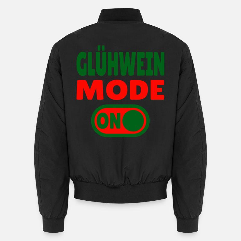 Glühwein Mode ON - Unisex Bomberjacke - Schwarz