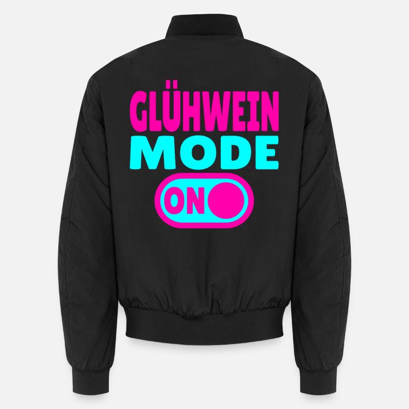Glühwein Mode ON - Unisex Bomber Jacket - black