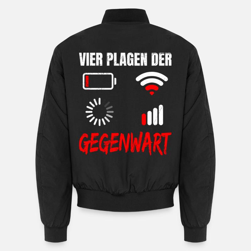 Science Coder VIER PLAGEN DER GEGENWART LUSTIG Unisex Bomberjacke