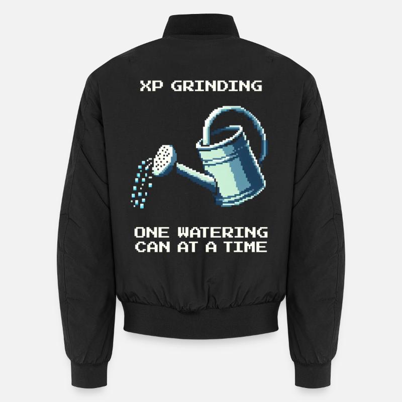 XP Grinding | Pflanzenpflege Leveln Unisex Bomberjacke