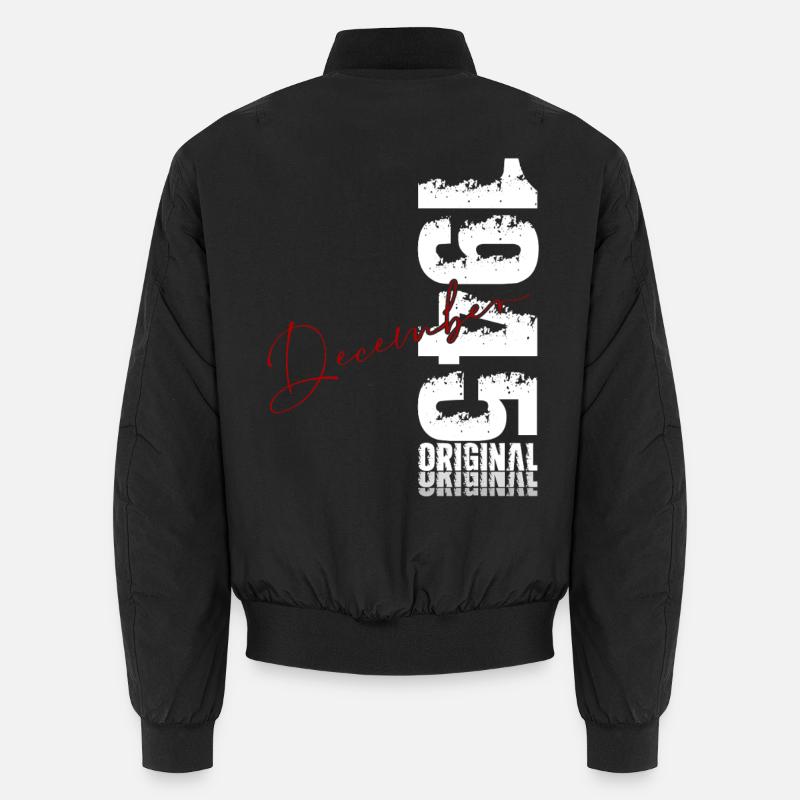 18th Birthday Original December Born 1945 Unisex Bomber Jacket