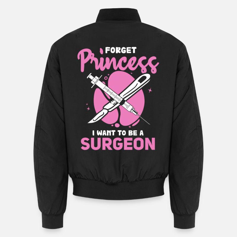 Chirurgenträume statt Prinzessin - Unisex Bomberjacke - Schwarz