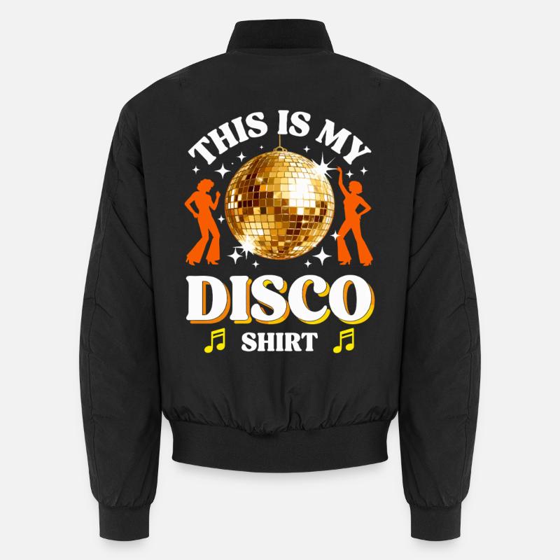 Disco 70s 80s Disco Party Outfit Discotheque Unisex Bomber Jacket
