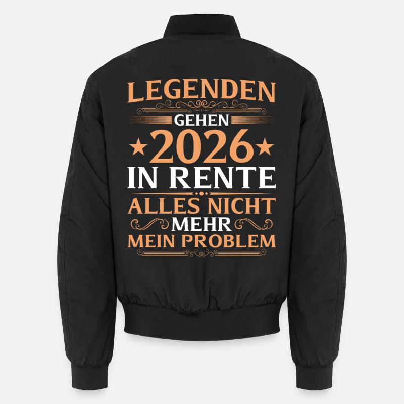 Retirement 2026 Work colleague Legend retired Unisex Bomber Jacket