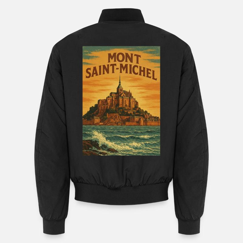 Mont Saint-Michel - Unisex Bomber Jacket - black