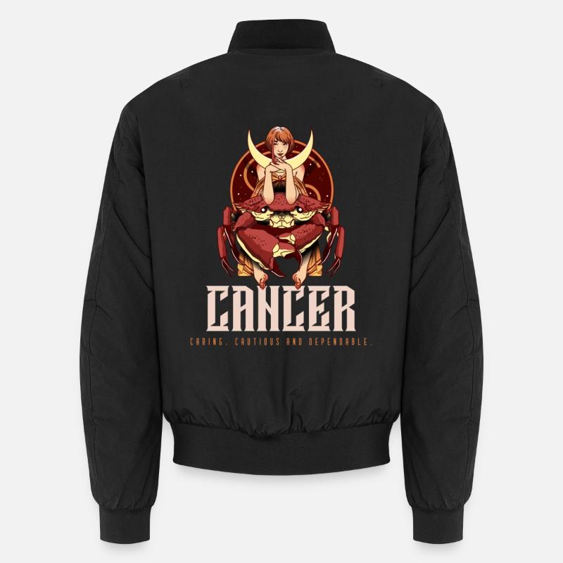 Krebs - Unisex Bomberjacke - Schwarz